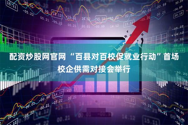 配资炒股网官网 “百县对百校促就业行动”首场校企供需对接会举行